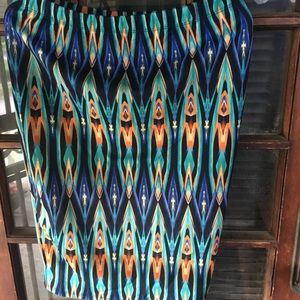 Patterned Bodycon Skirt